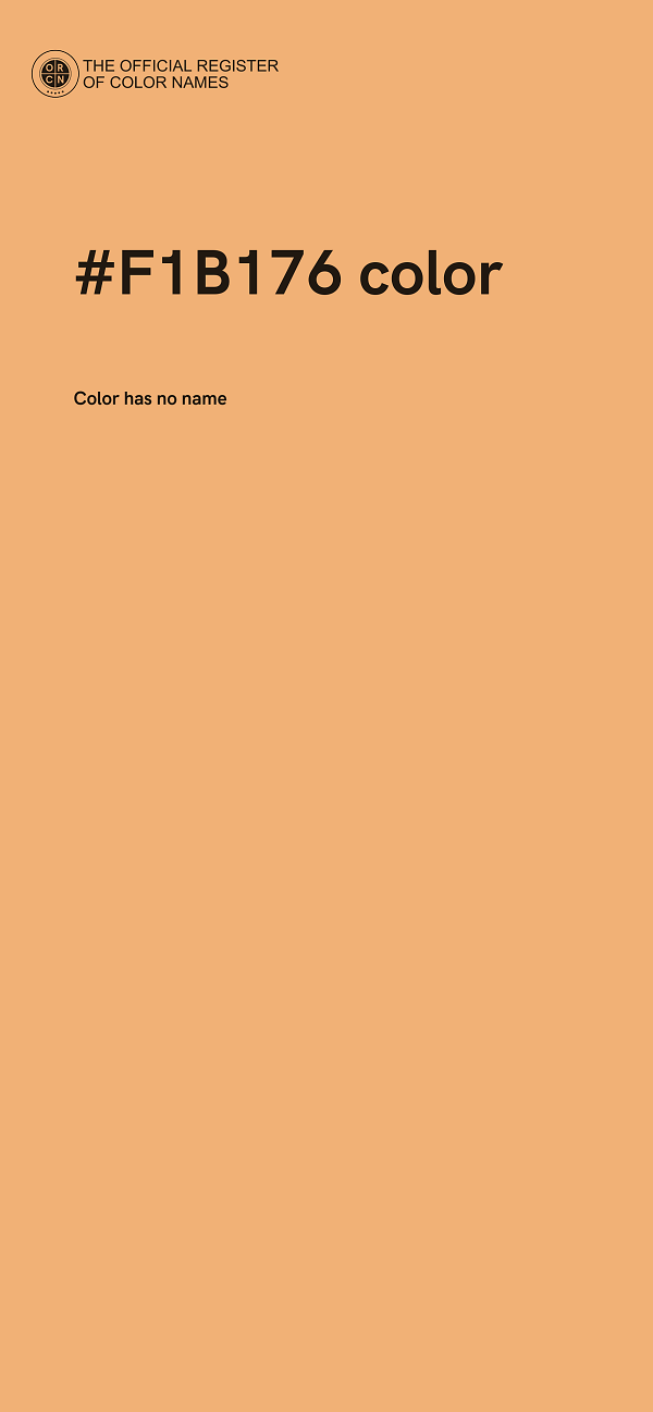 #F1B176 color image