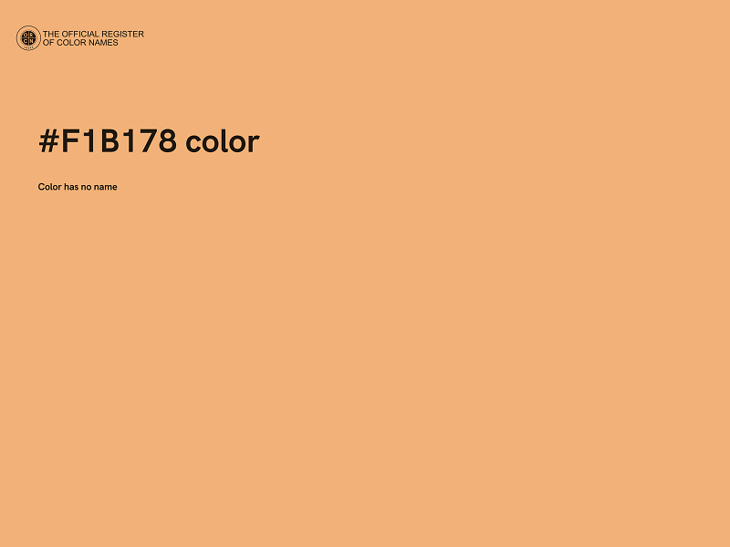 #F1B178 color image