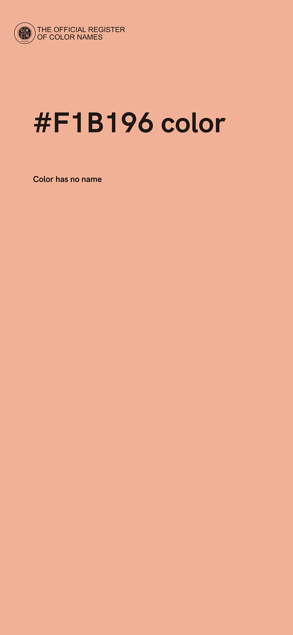 #F1B196 color image