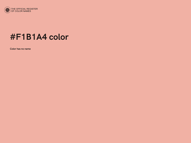 #F1B1A4 color image