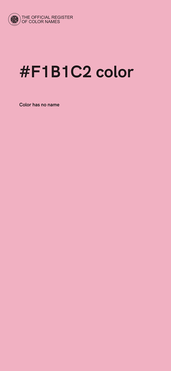 #F1B1C2 color image