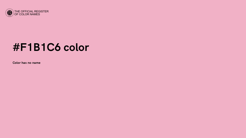 #F1B1C6 color image