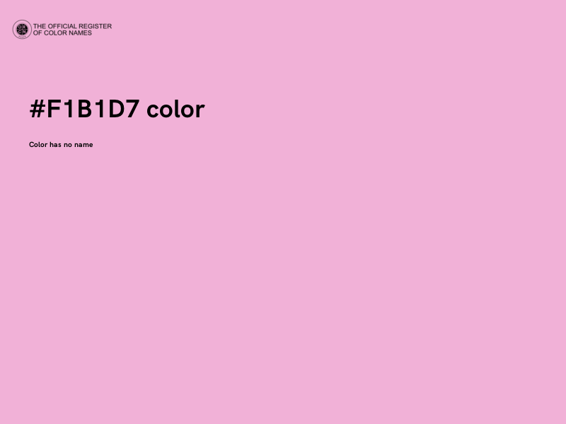 #F1B1D7 color image