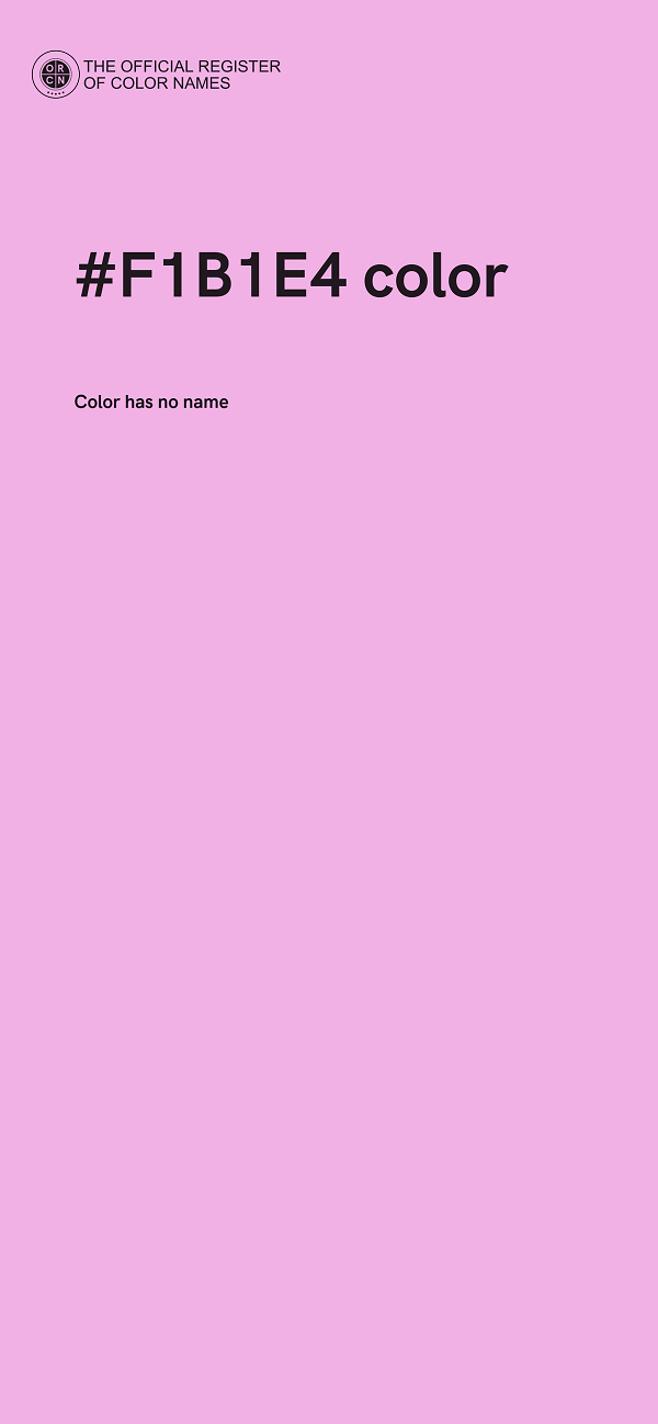 #F1B1E4 color image