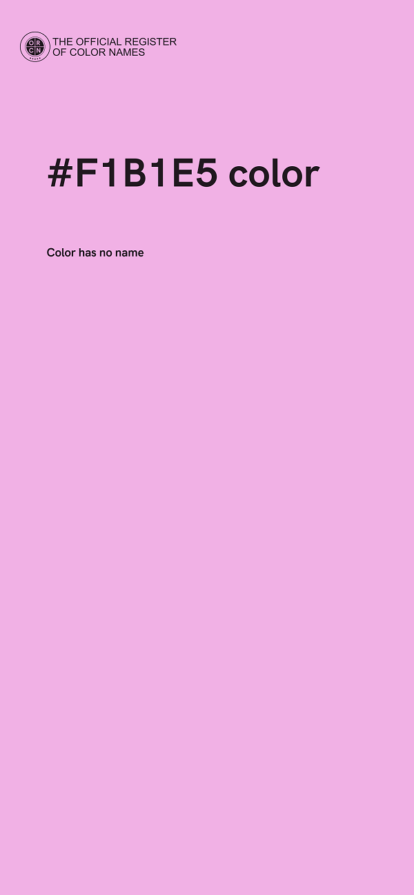 #F1B1E5 color image