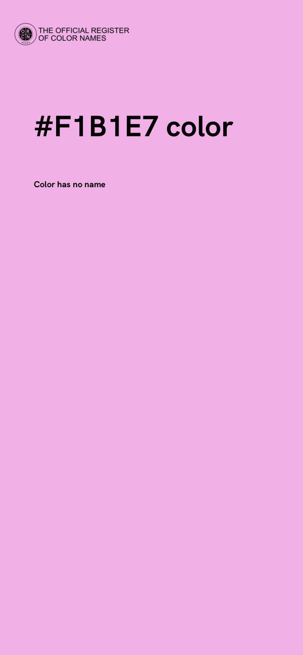 #F1B1E7 color image