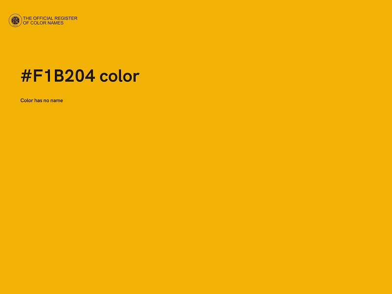 #F1B204 color image