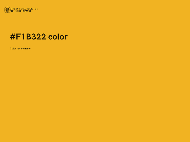 #F1B322 color image