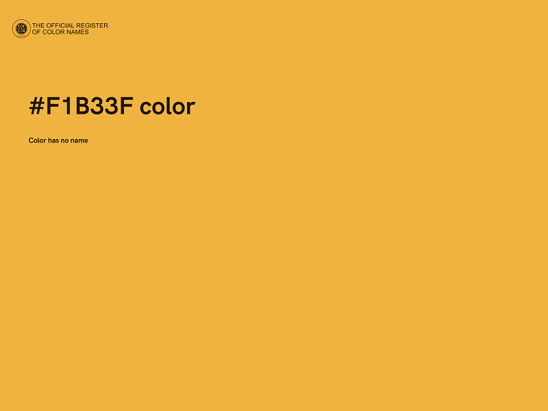 #F1B33F color image