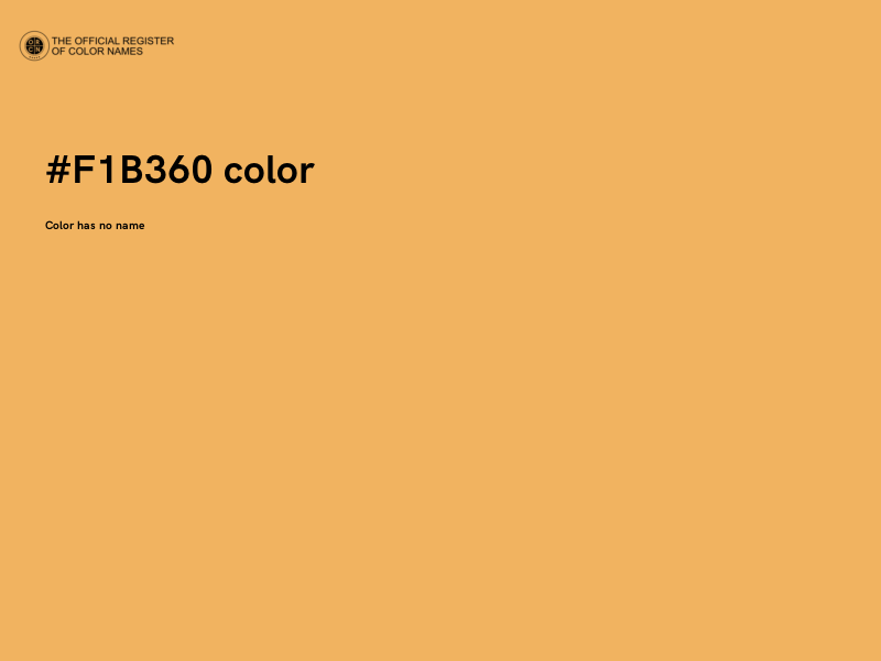 #F1B360 color image