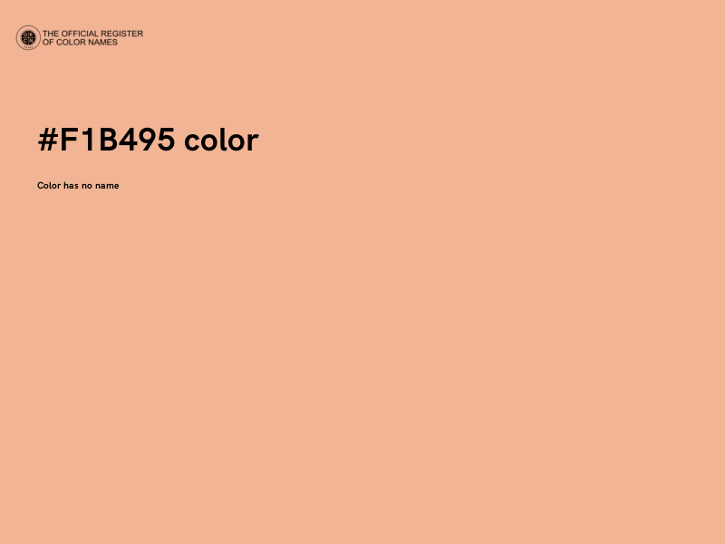 #F1B495 color image