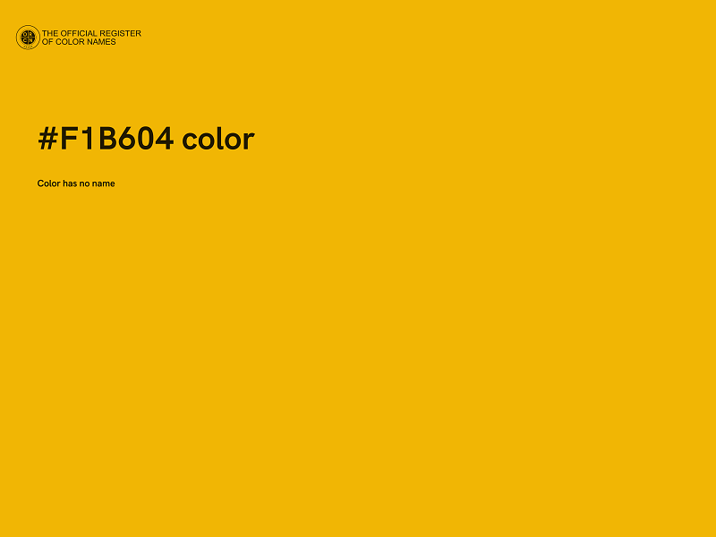 #F1B604 color image