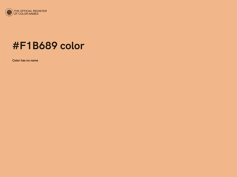 #F1B689 color image