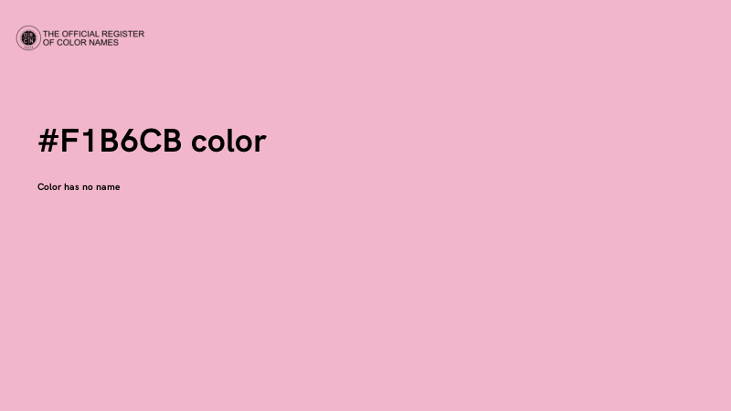 #F1B6CB color image
