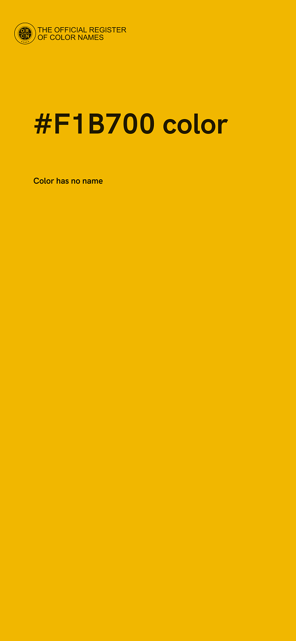 #F1B700 color image