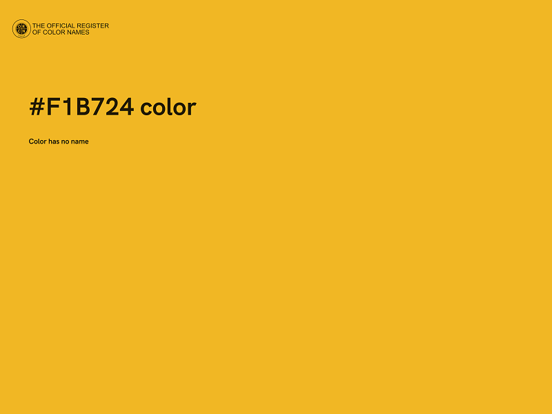 #F1B724 color image