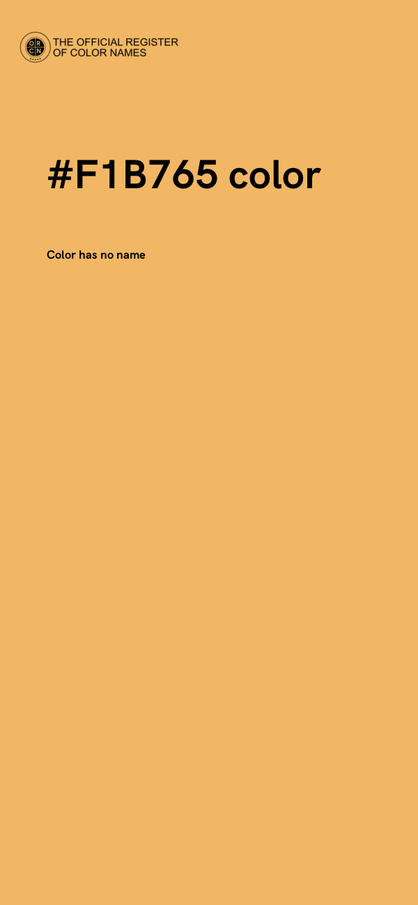 #F1B765 color image