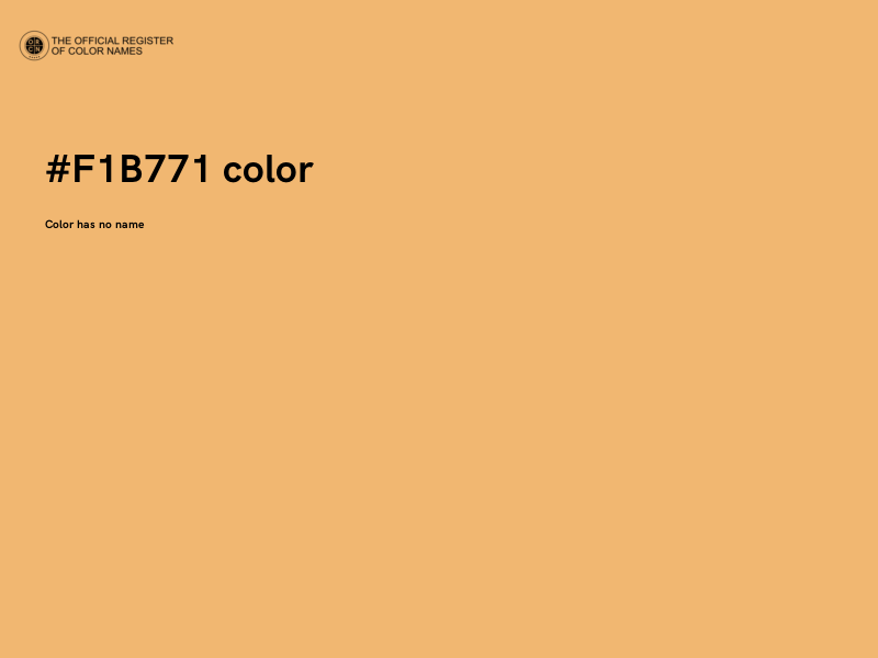 #F1B771 color image