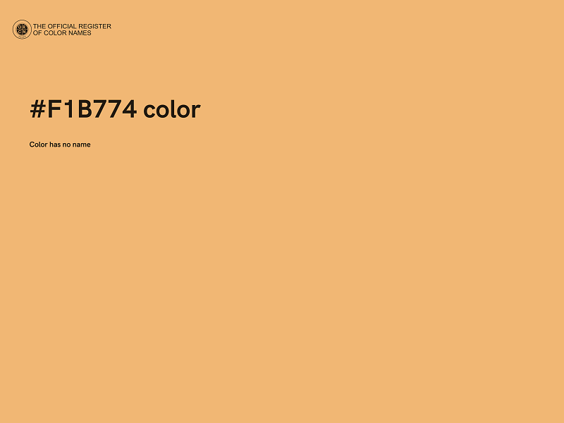 #F1B774 color image