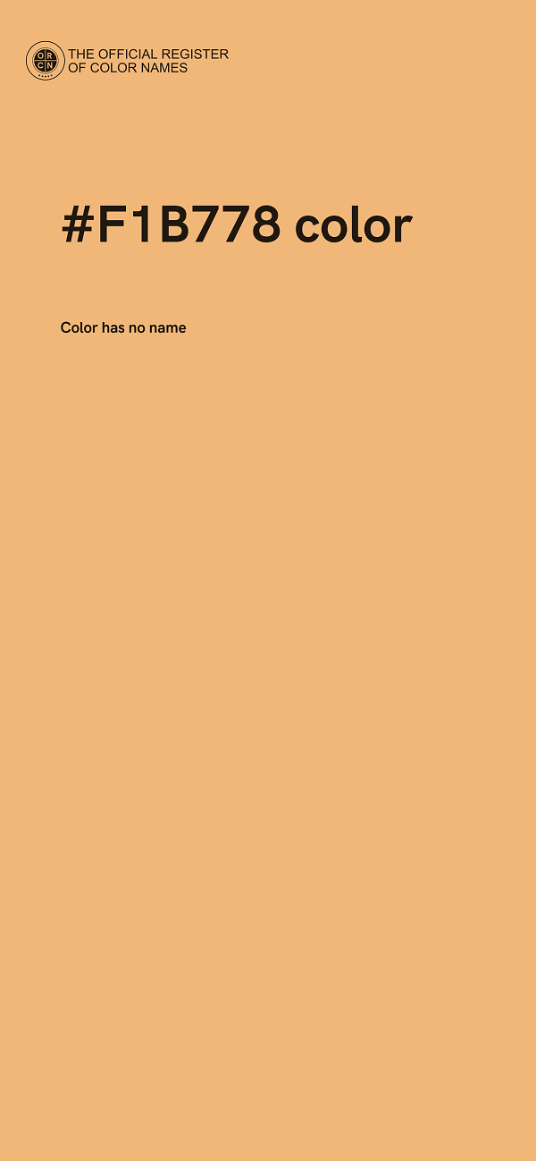 #F1B778 color image