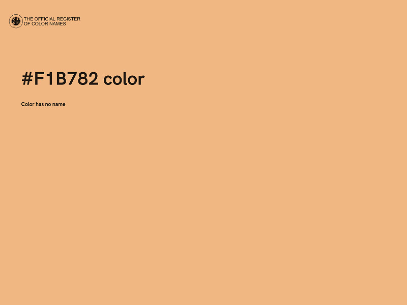 #F1B782 color image