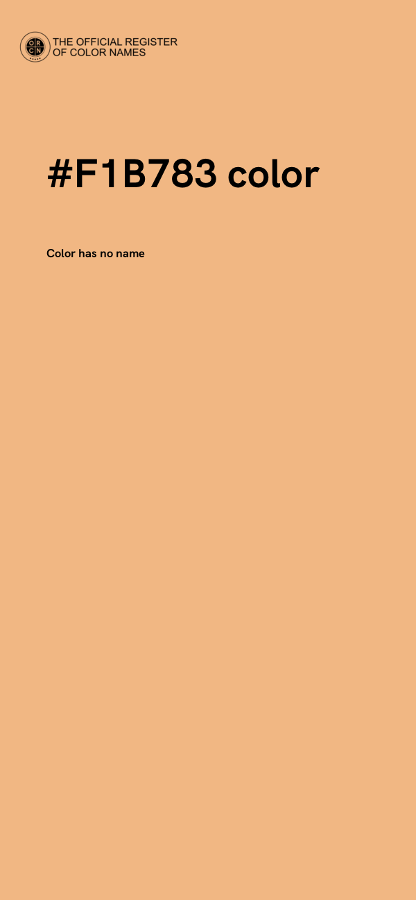 #F1B783 color image
