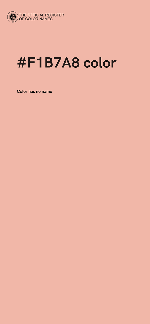 #F1B7A8 color image