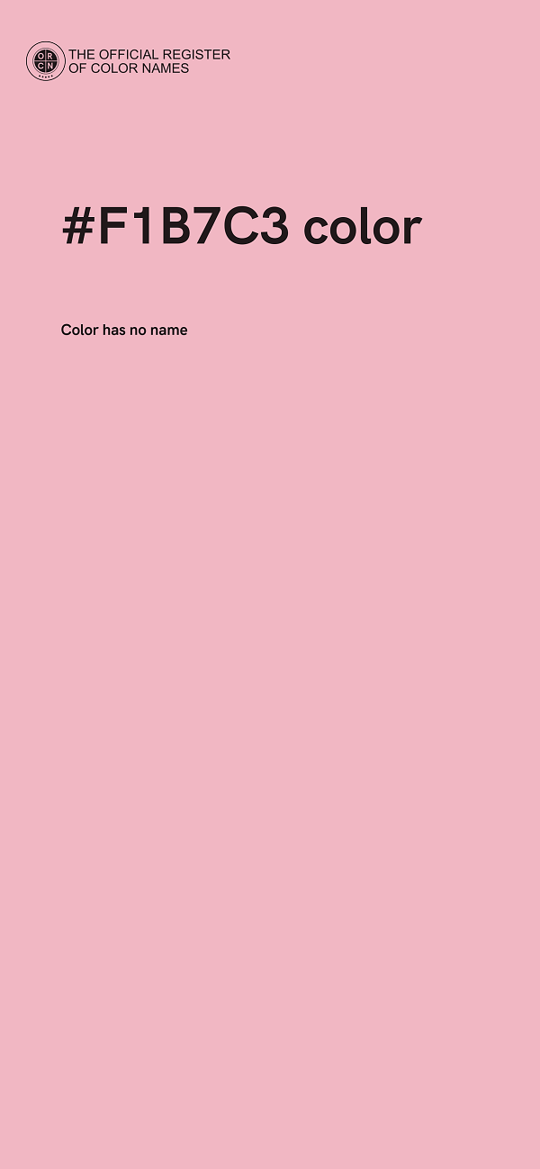 #F1B7C3 color image