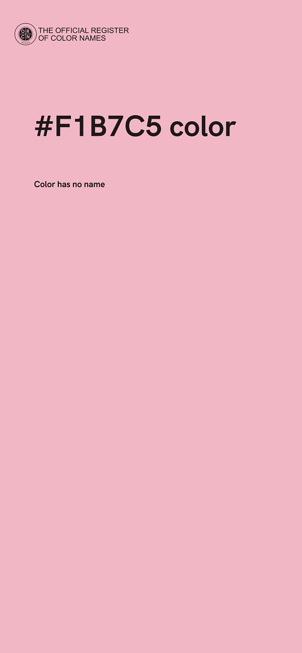 #F1B7C5 color image