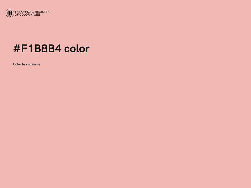 #F1B8B4 color image