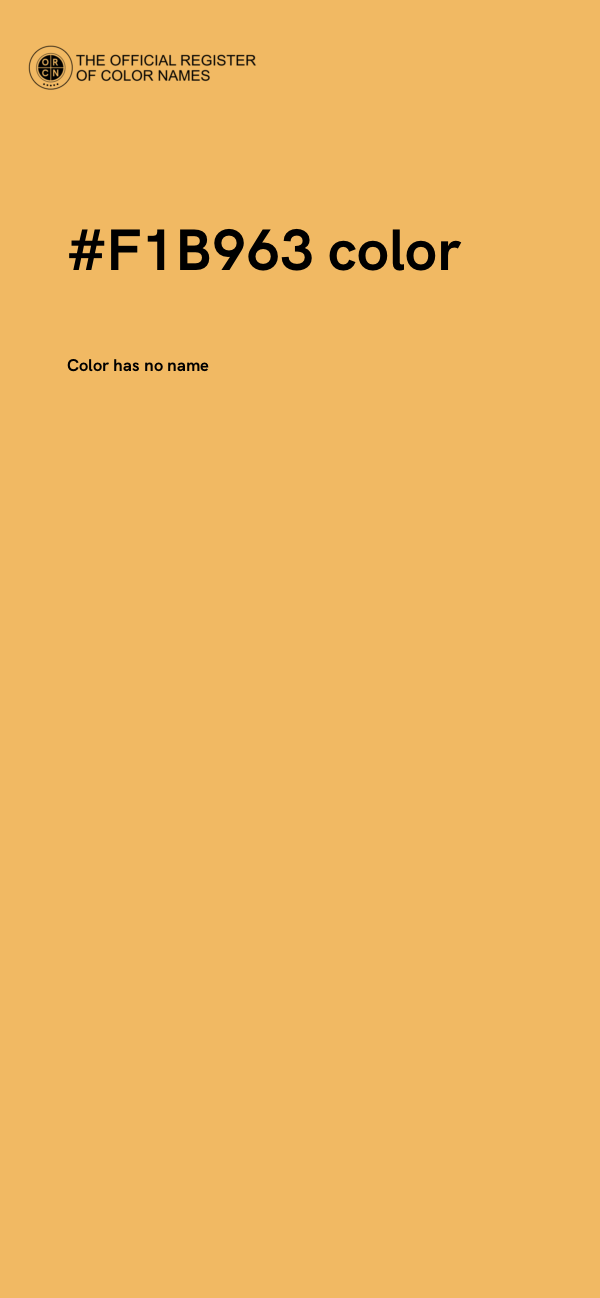 #F1B963 color image