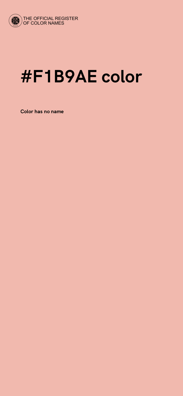 #F1B9AE color image