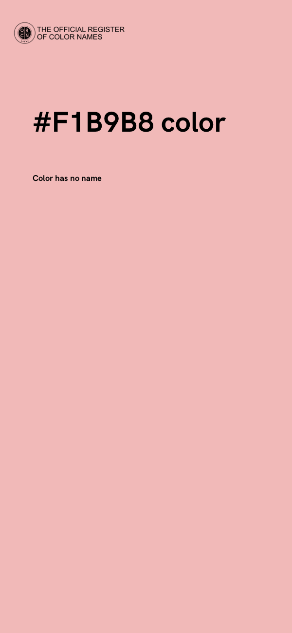 #F1B9B8 color image