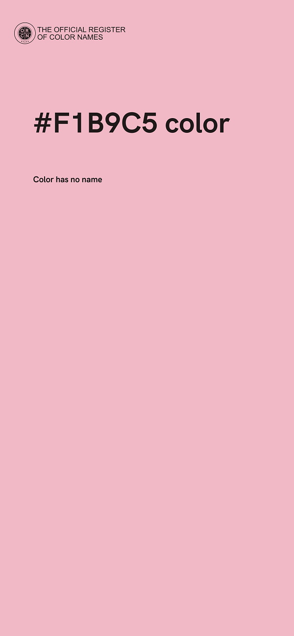 #F1B9C5 color image