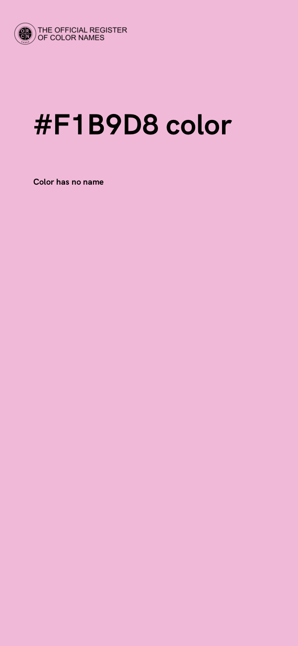 #F1B9D8 color image