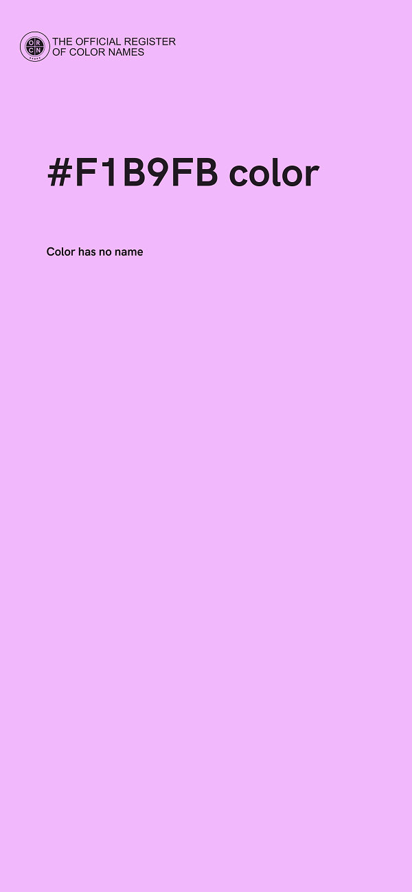 #F1B9FB color image
