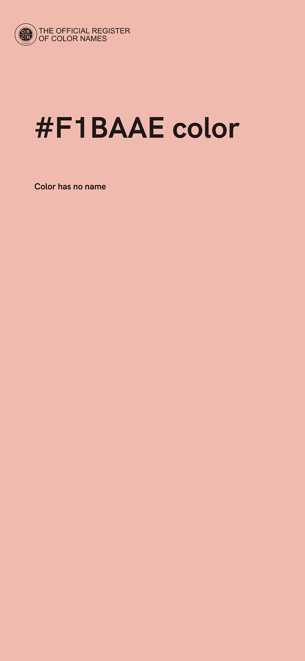 #F1BAAE color image