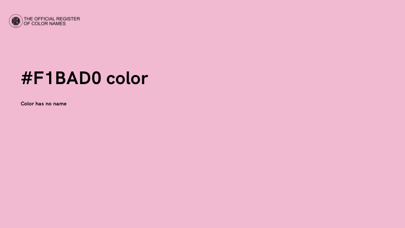 #F1BAD0 color image