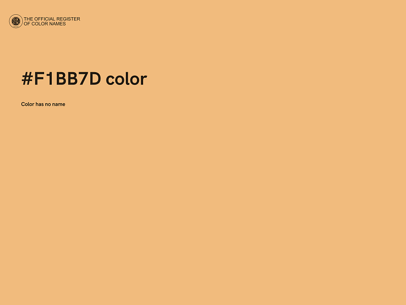 #F1BB7D color image