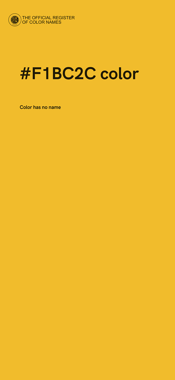 #F1BC2C color image