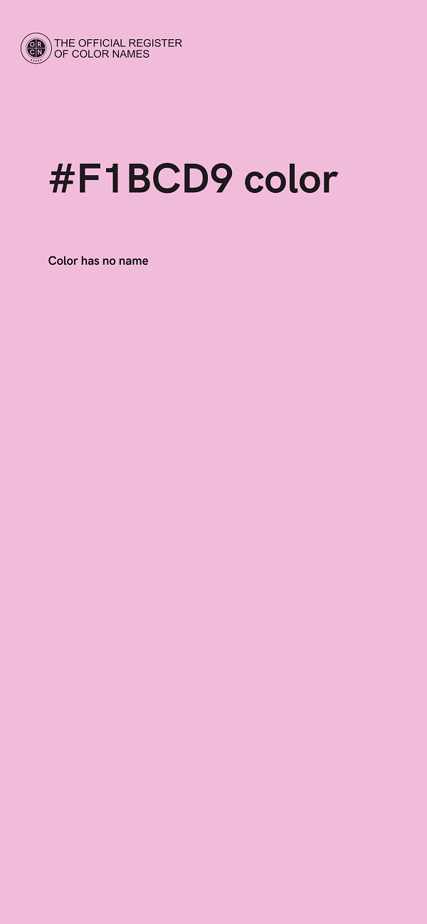 #F1BCD9 color image