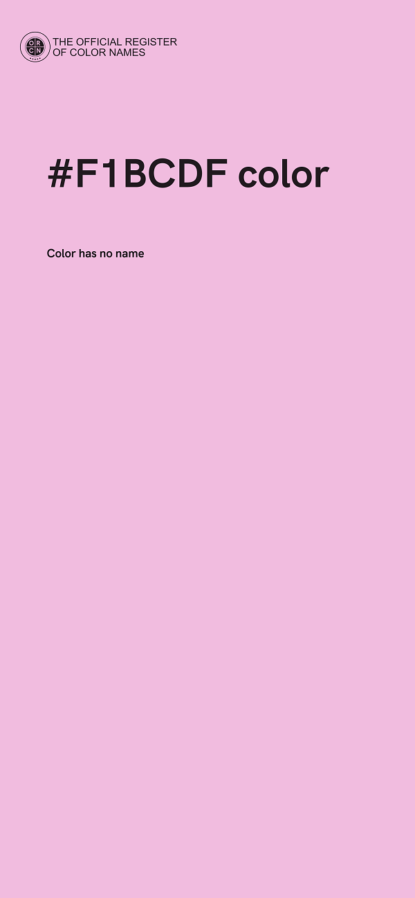 #F1BCDF color image