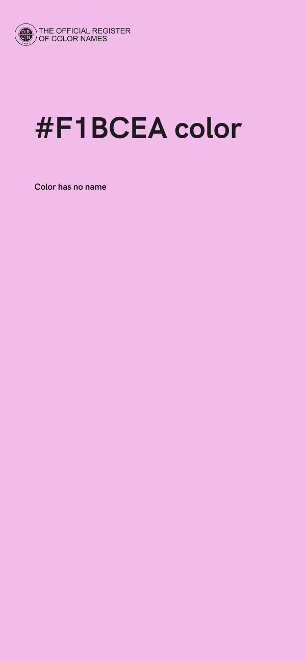 #F1BCEA color image