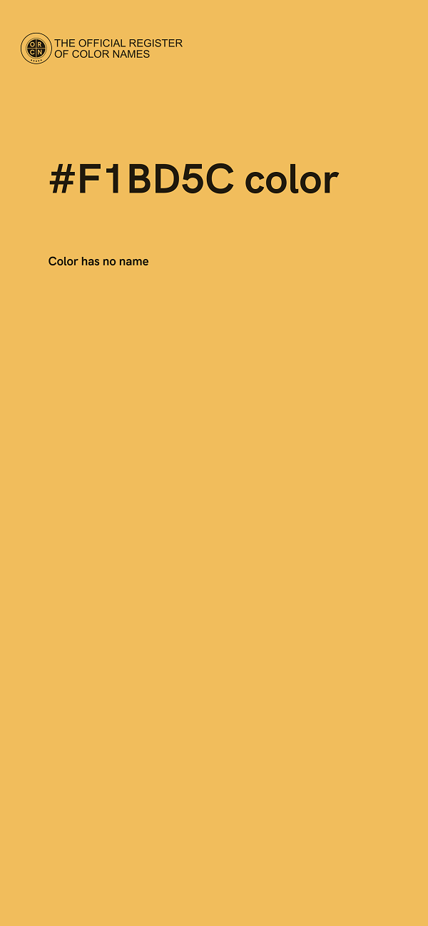 #F1BD5C color image
