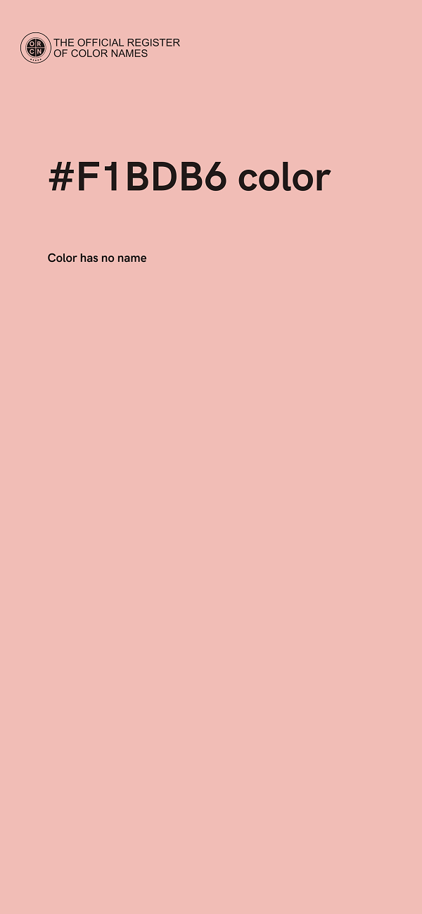 #F1BDB6 color image