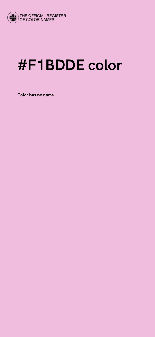 #F1BDDE color image