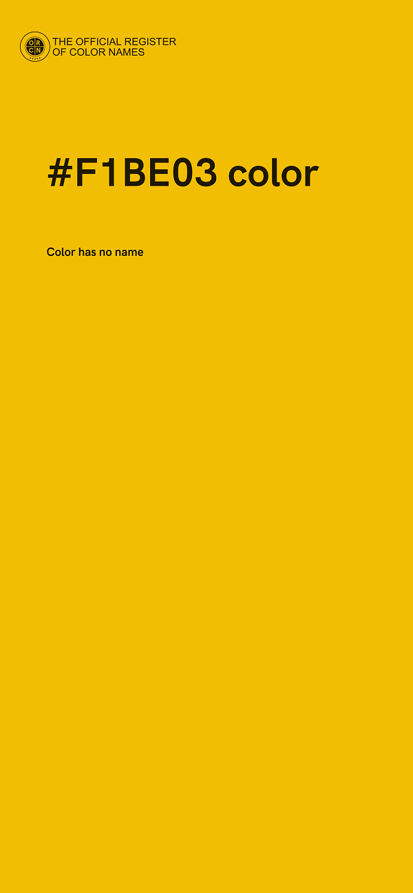 #F1BE03 color image