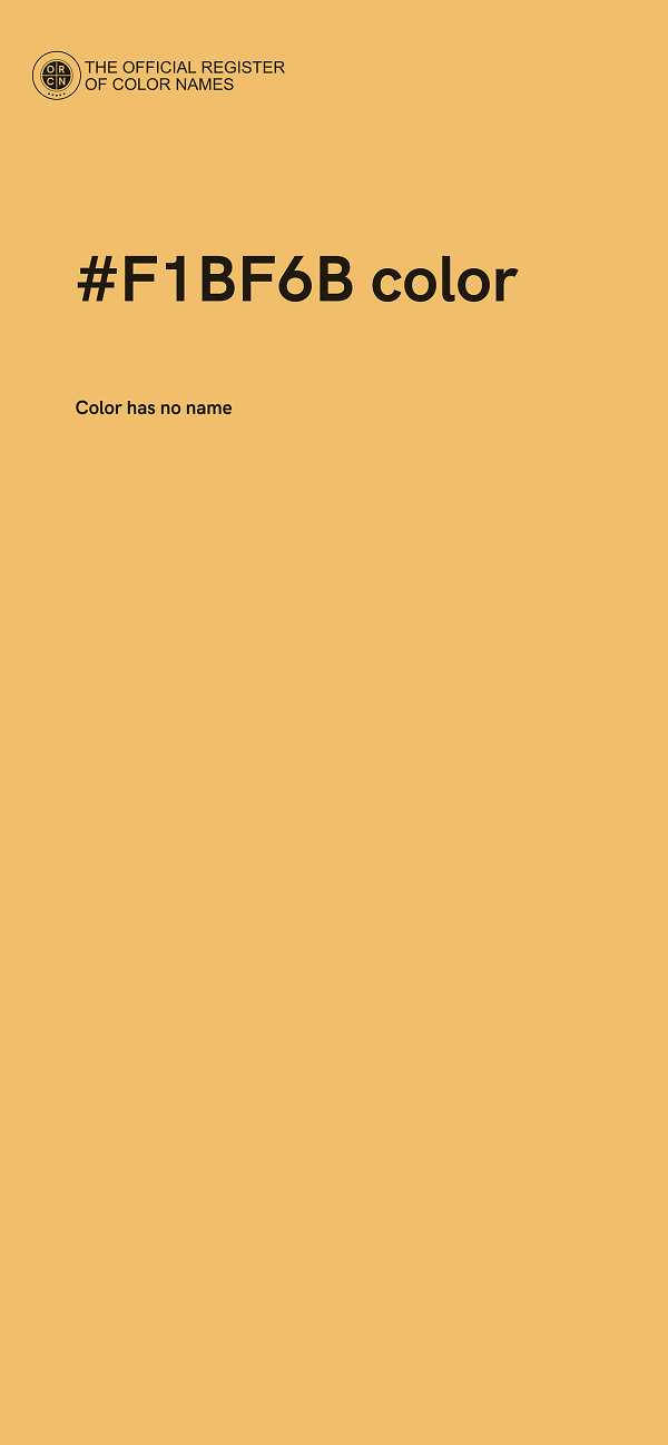 #F1BF6B color image