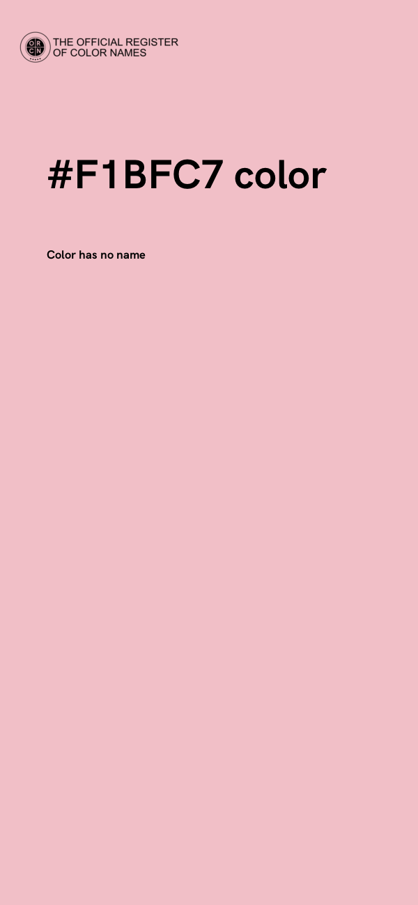 #F1BFC7 color image