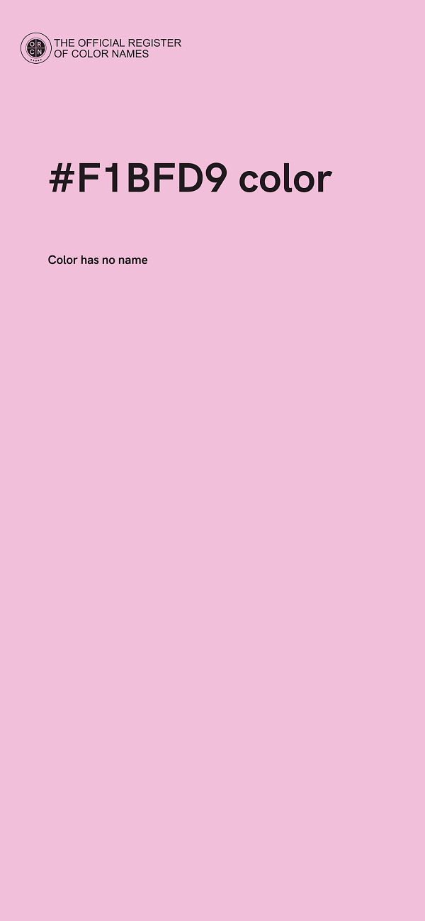#F1BFD9 color image